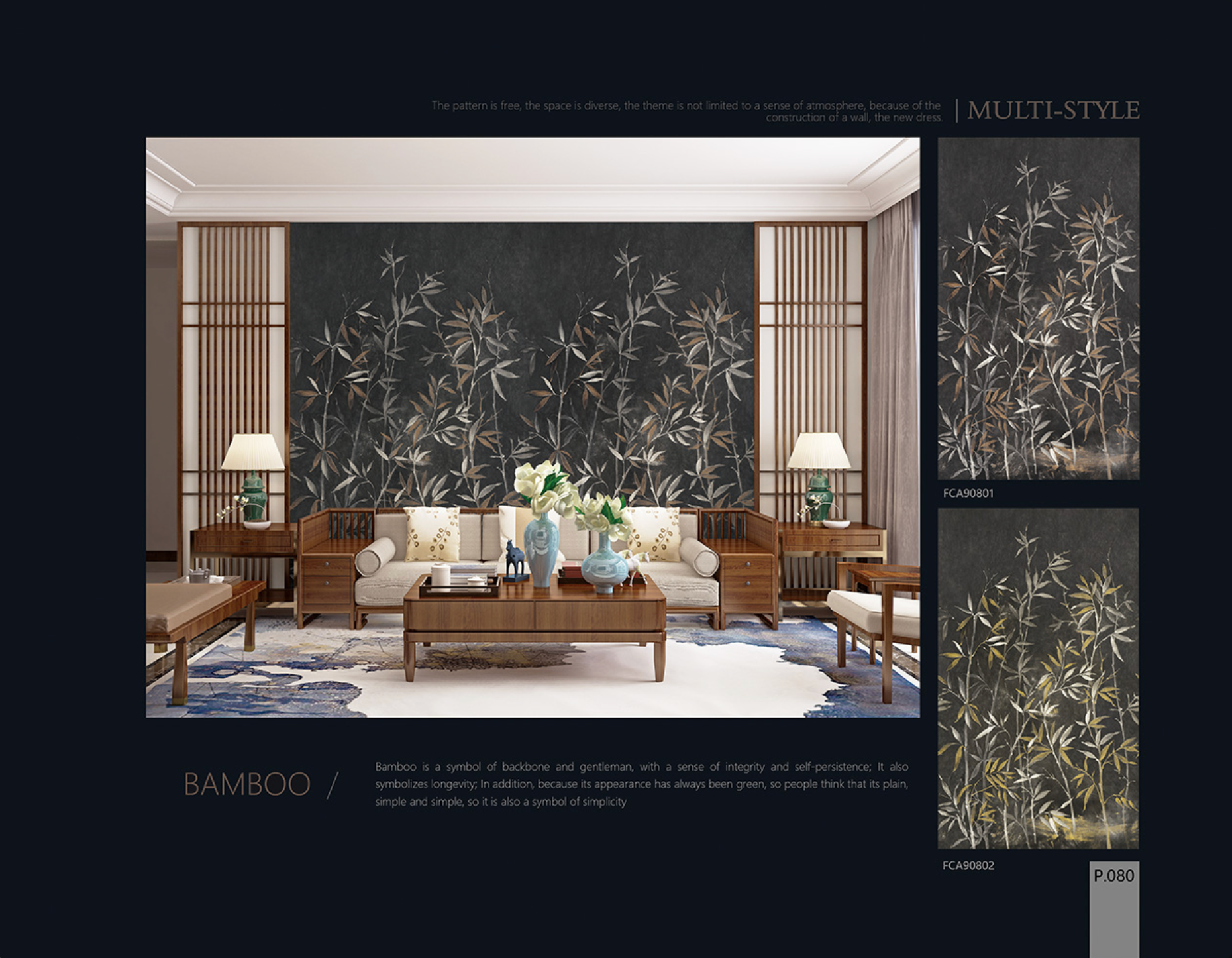 Chinoiserie Aesthetics Mural collection