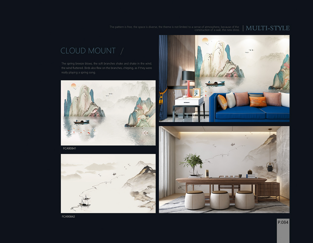 Chinoiserie Aesthetics Mural collection