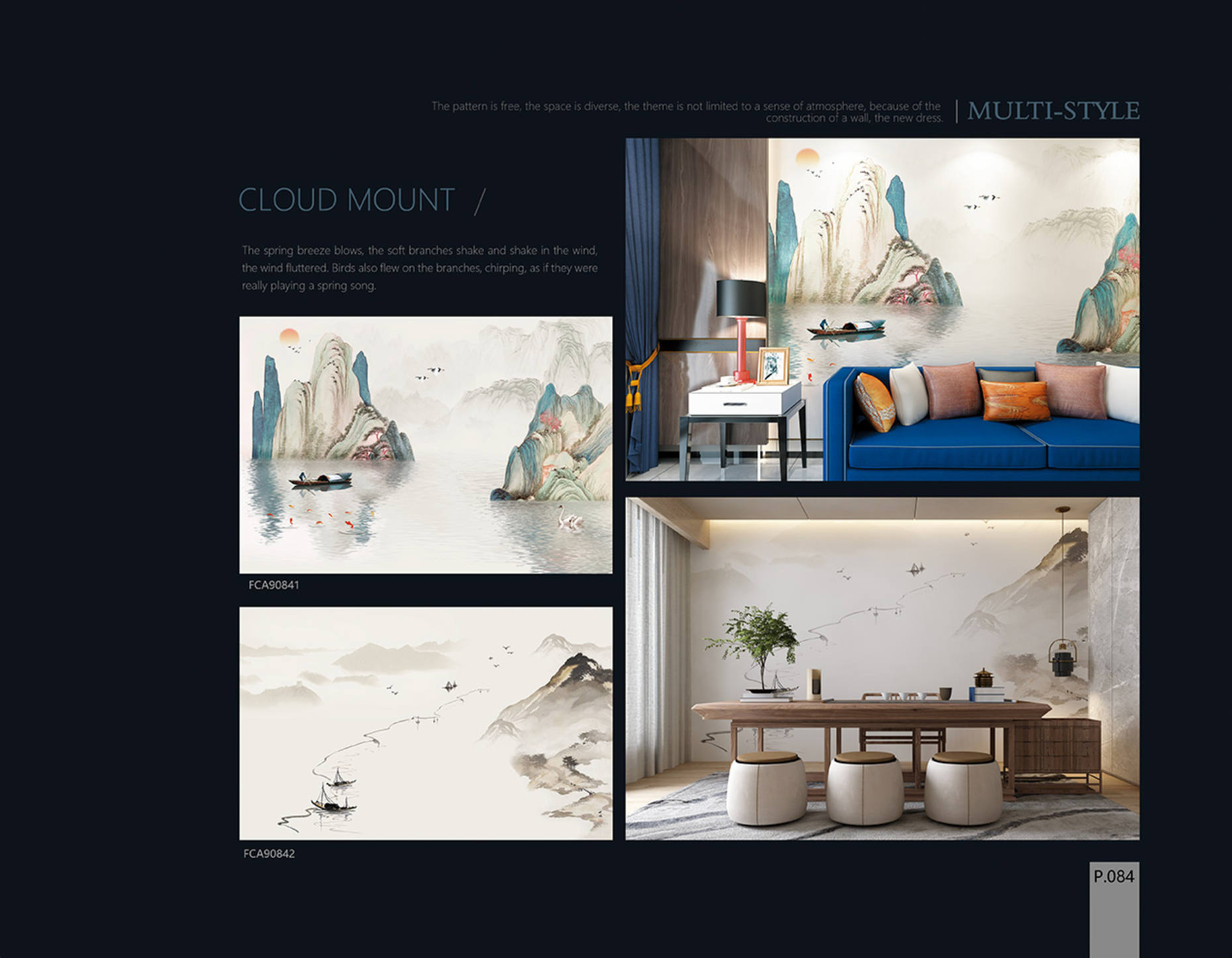 Chinoiserie Aesthetics Mural collection