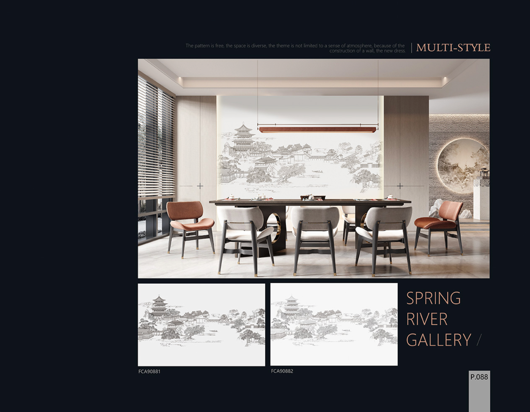 Chinoiserie Aesthetics Mural collection