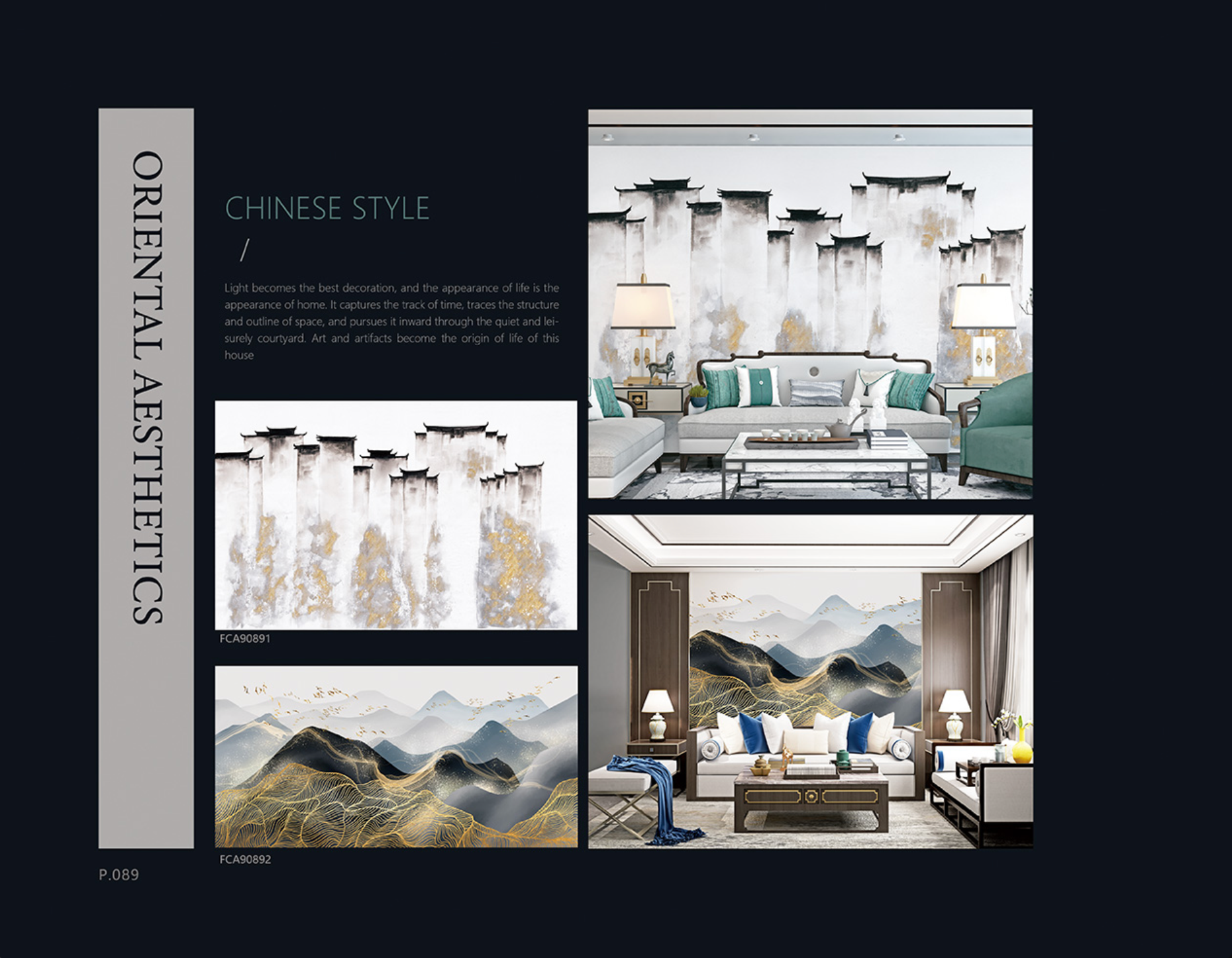 Chinoiserie Aesthetics Mural collection
