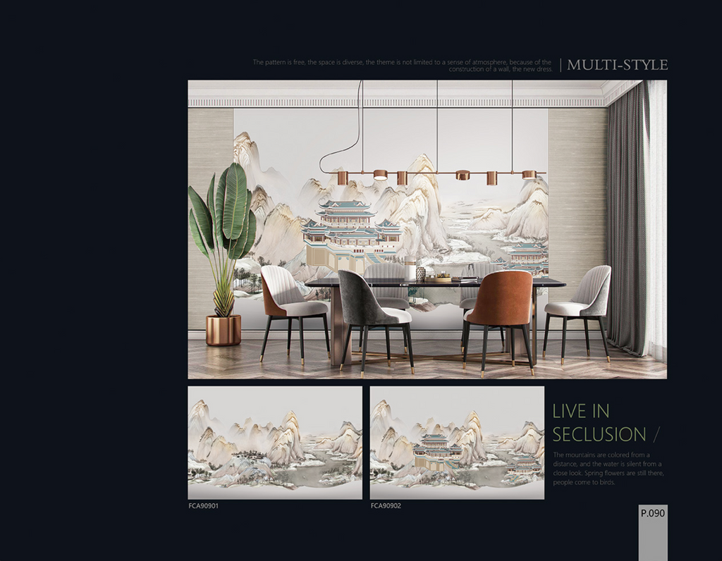 Chinoiserie Aesthetics Mural collection