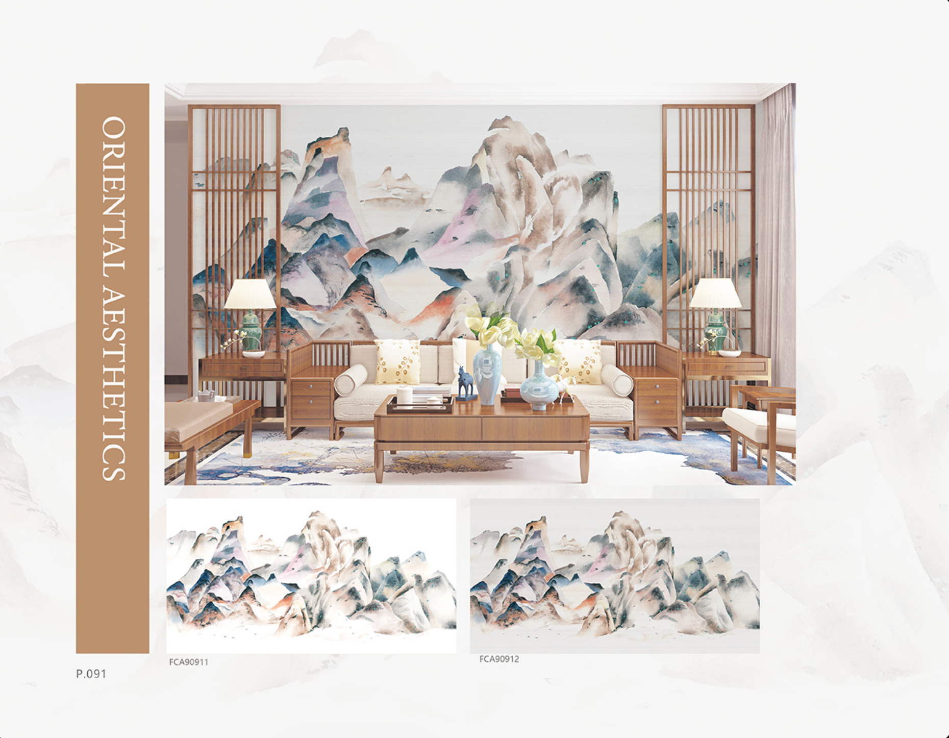 Chinoiserie Aesthetics Mural collection