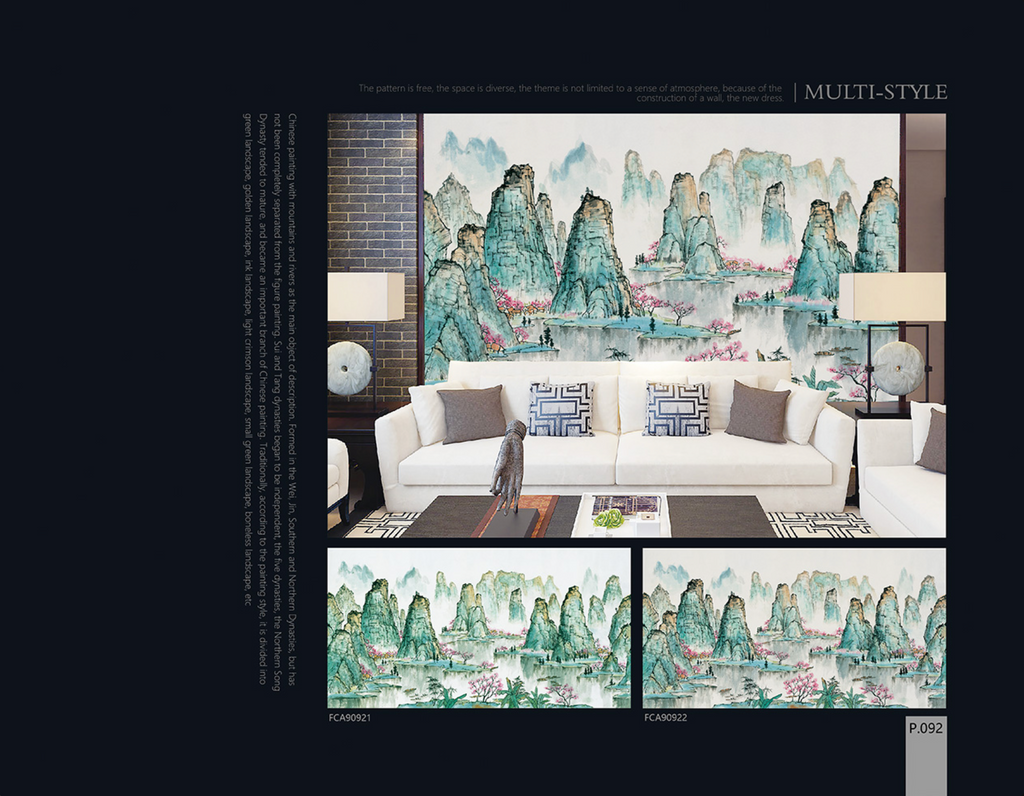 Chinoiserie Aesthetics Mural collection