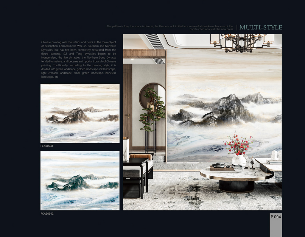 Chinoiserie Aesthetics Mural collection