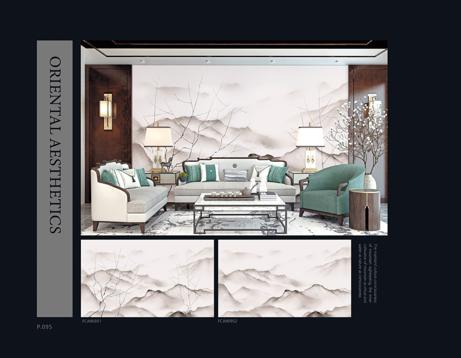 Chinoiserie Aesthetics Mural collection
