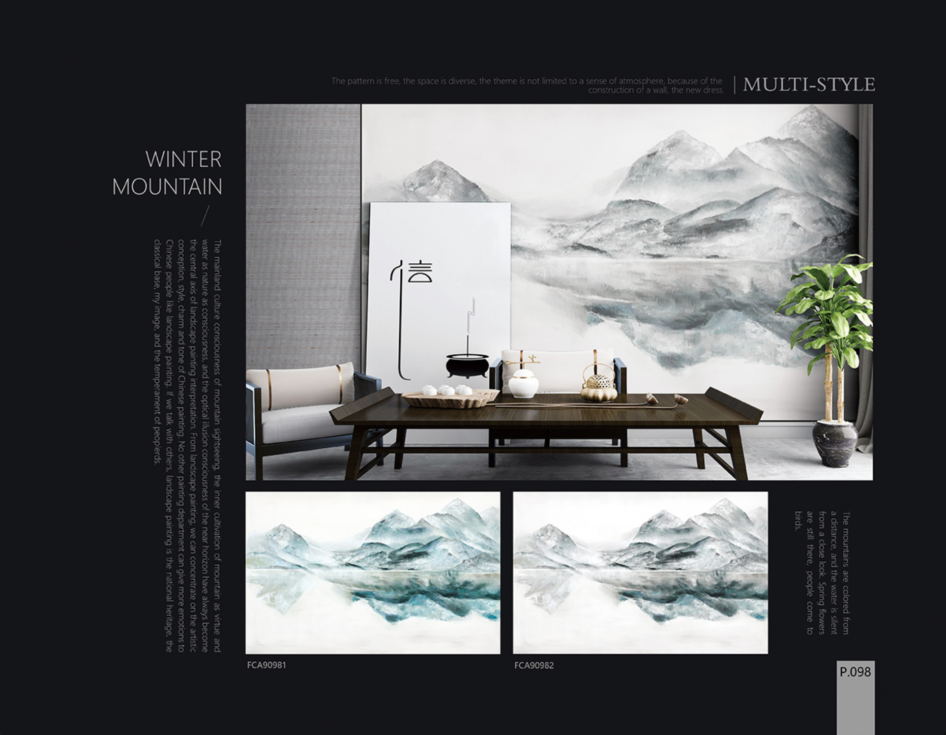 Chinoiserie Aesthetics Mural collection