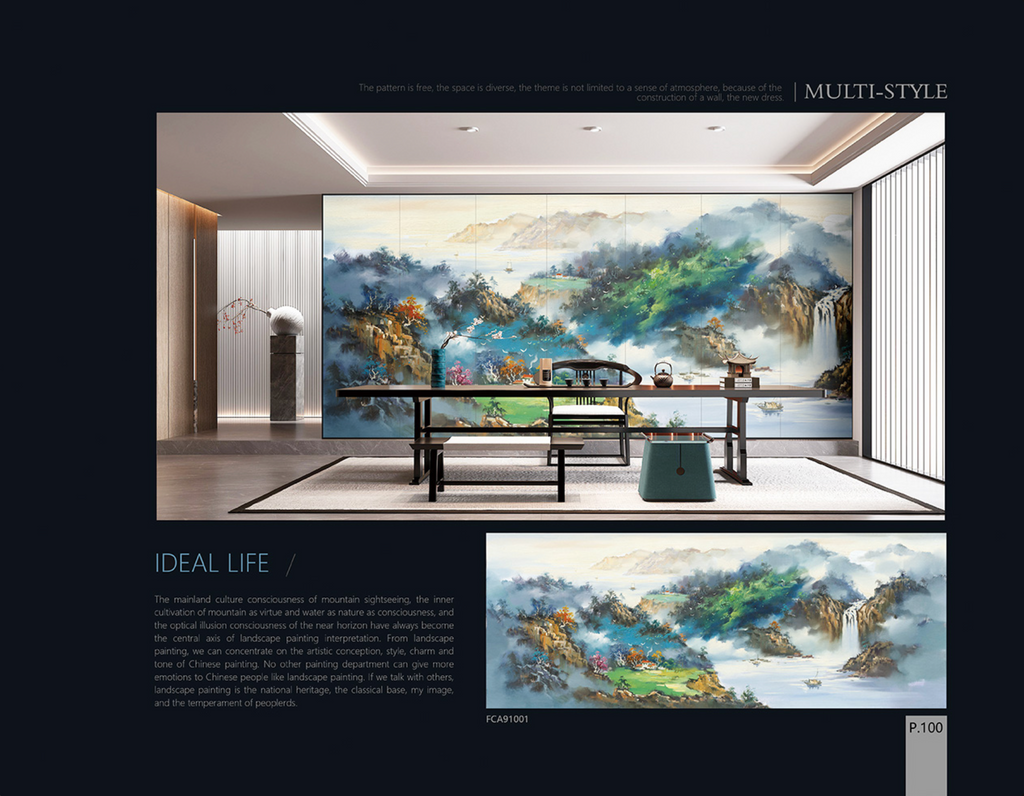 Chinoiserie Aesthetics Mural collection